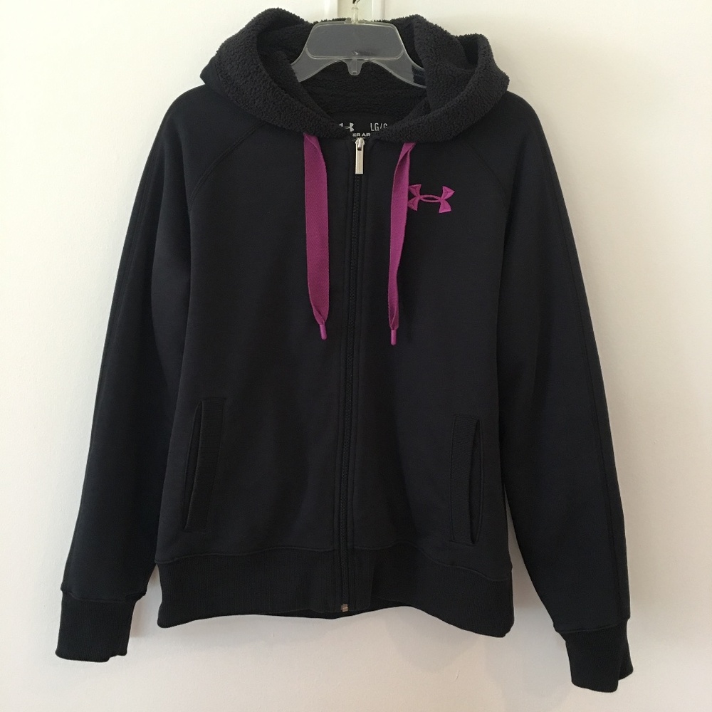 Womens Under Armour UA Storm Black Hooded zip jacket